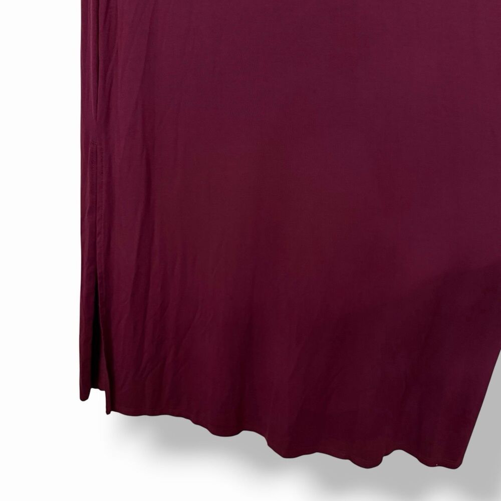 NWOT SheBird Marissa Maxi Bra Dress Dark Cherry Burgundy Wine Long Sleeve 5 M/L - Picture 7 of 12